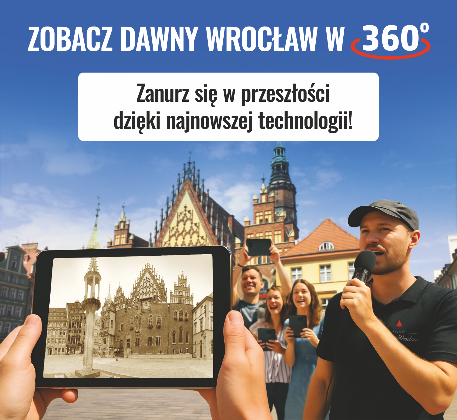 Leaflet Projekt Dawny Wrocław - interaktywne wycieczki z tabletami